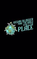 Vegan blogger: 6x9 blogging - grid - squared paper - notebook - notes