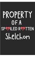 Property Of A Spoiled Rotten Shelchon: Lined Journal, 120 Pages, 6 x 9, Shelchon Dog Gift Idea, Black Matte Finish (Property Of A Spoiled Rotten Shelchon Journal)
