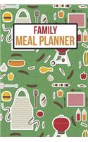 Family Meal Planner: Meal Prep And Planning Grocery List, Track And Plan Your Meals Daily/Weekly (Family Food Planner/Diary/Log/Journal/Calendar)