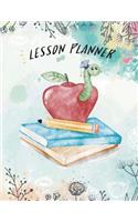 Lesson Planner 2018-2019: Teacher Planner 2018-2019, For Teacher Planning and Record Book Yearly Goal, Daily Weekly Organizer Monthly Calendar Planner, Academic Planner Educa(1 Daily Teacher Planner Academic)