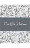 Dot Grid Notebook: B&w Floral Book, 8.5" X 11" Dot Grid Sketchbook Journal, Daily Notebook to Write In, Dotted Journal