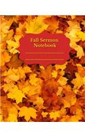 Fall Sermon Notebook