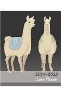 2019-2020 Llama Planner: Large Weekly Journal & Notebook