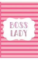 Boss Lady: Blank Lined Notebook Journal Diary Composition Notepad 120 Pages 6x9" Paperback (Female Empowerment)