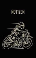 Notizen: Männer Jungen Motorrad Notizbuch - Für Meine Gedanken: Das Besondere Einschreibbuch Tagebuch - Notebook - Skizzen - Blankobuch