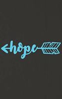 Hope: A Daily Prayer Journal Notebook to Write In, with Matte Soft Cover. 120 Blank Lined Pages for Thoughts, Prayers, Thanks and Devotions