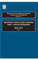 Documents from Glenn Johnson and F. Taylor Ostrander