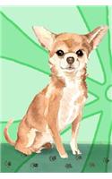 Journal Notebook For Dog Lovers, Chihuahua Sitting Pretty 4: Blank Journal To Write In, Unlined For Journaling, Writing, Planning and Doodling, For Women, Men, Kids, 160 Pages, Easy To Carry Size.(4 Wagworthy Plain Series 2)