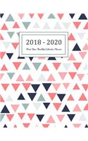 2018 - 2020 Three Year Monthly Calendar Planner