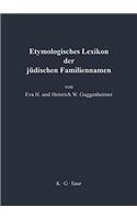 Etymologisches Lexikon Der Judischen Familiennamen