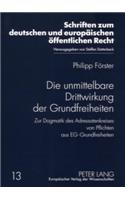 Die Unmittelbare Drittwirkung Der Grundfreiheiten