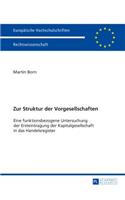 Zur Struktur der Vorgesellschaften
