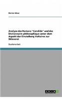 Analyse des Romans Candide und des Dictionnaire philosophique unter dem Aspekt der Einstellung Voltaires zur Sklaverei