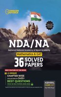 Examcart NDA/NA Maths & GAT 36 Chapter-wise Solved Papers for 2024 Exam in English