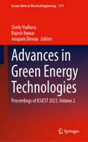 Advances in Green Energy Technologies