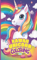 Kawaii Unicorn Coloring Book