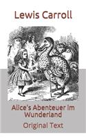 Alice's Abenteuer im Wunderland: Original Text