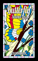 Butterfly Stained Glass Coloring Book