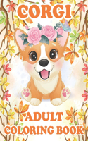 Corgi Adult Coloring Book