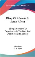 Diary Of A Nurse In South Africa