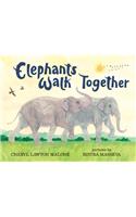 Elephants Walk Together