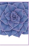 Blue Echeveria Journal: Fabulous notebook with a fabulous succulent illustration to keep all your notes in one place.