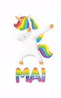 Mai: Mai Journal Notebook Dabbing Unicorn Rainbow