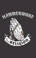 Hammerwurf Ist Meine Religion: DIN A5 6x9 I 120 Seiten I Punkteraster I Notizbuch I Notizheft I Notizblock I Geschenk I Geschenkidee