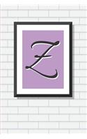Initial Z Personalized Blank Lined Journal Notebook: A Daily Diary, Composition or Log Book, Gift Idea for Someone Whose Name Starts with the Letter Z!!