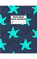 Blank Sheet Music Notebook
