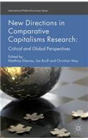 New Directions in Comparative Capitalisms Research