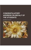 Congratulatory Address on Befalf of the Students