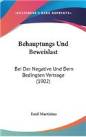 Behauptungs Und Beweislast