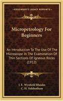 Micropetrology for Beginners