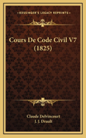 Cours De Code Civil V7 (1825)