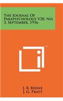 Journal Of Parapsychology V20, No. 3, September, 1956