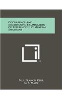Occurrence and Microscopic Examination of Reference Clay Mineral Specimens