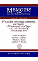 L^p-Square Function Estimates on Spaces of Homogeneous Type and on Uniformly Rectifiable Sets