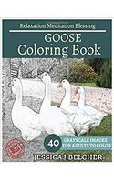 Goose Coloring Book for Adults Relaxation Meditation Blessing: Animal Coloring Book, Sketch Books, Relaxation Meditation, Adult Coloring Books