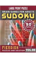 Sudoku for adults: sudoku puzzle books hardest - Full Page Hard Sudoku Maths Book to Challenge Your Brain