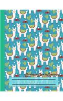 Handwriting Practice Notebook-Llama