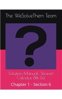 Solution Manual: Stewart Calculus 8th Ed.: Chapter 1 - Section 6