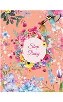 Sleep Diary: Cute Colorful Flowers, Sleep Journal Monitor Healthy Sleep Habits And Insomnia Large Print 8.5" x 11" Five Minutes Journal Before Bed
