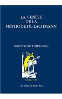 Genese de la Methode de Lachmann