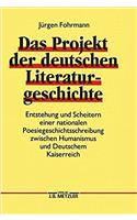 Das Projekt Der Deutschen Literaturgeschichte