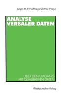 Analyse Verbaler Daten