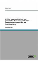 Welche organisatorischen und personellen Auswirkungen hat die Gesundheitstelematik auf die Arbeitssysteme