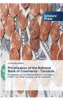 Privatization of the National Bank of Commerce - Tanzania