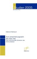 Zum Unterhaltungswert des Daily Talk