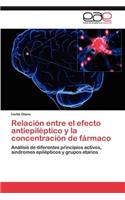 Relación entre el efecto antiepiléptico y la concentración de fármaco